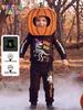Glow-in-the-Dark Halloween Hoodie Set for Toddlers - Long Sleeve, Autumn/Winter
