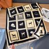Warm Cashmere Scarf Winter Checkered Horse Pashmina Thick Blanket Shawls And Warps Bufanda Foulard Neckerchief Echarpe