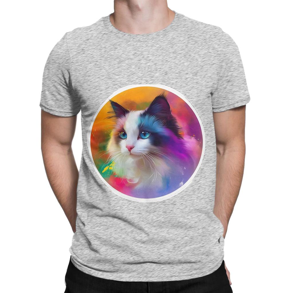 Ragdoll Cute Poster Novelty 100 Cotton TShirt Ragdoll Tees Tops For Unisex