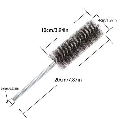 Power Drill Stainless Steel Wire Tube Cleaning Brush Cylinder Pipe Cleaning Rust Removal Tool