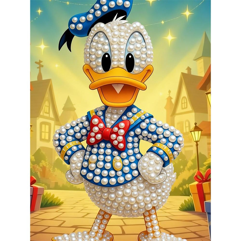 

Disney Pearl Painting Set Donald Duck Under The Stars Exquisite and Sparkling Artwork Perfect for Home Wall Decoration and Handmade Gifts 35x45cm