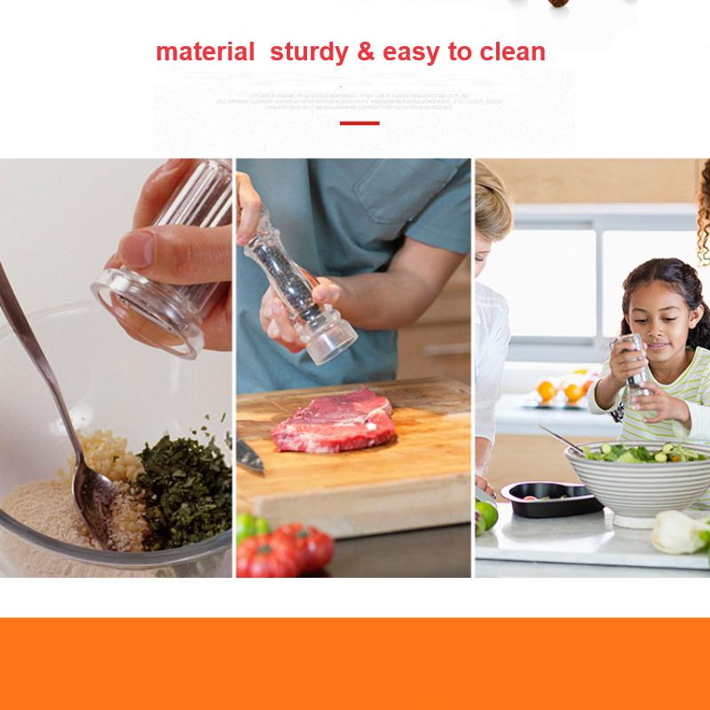 1pc Stainless Steel Manual Pepper Grinder Grinding Ceramic Core Pepper Grinder Multi-purpose Seasoning Pot