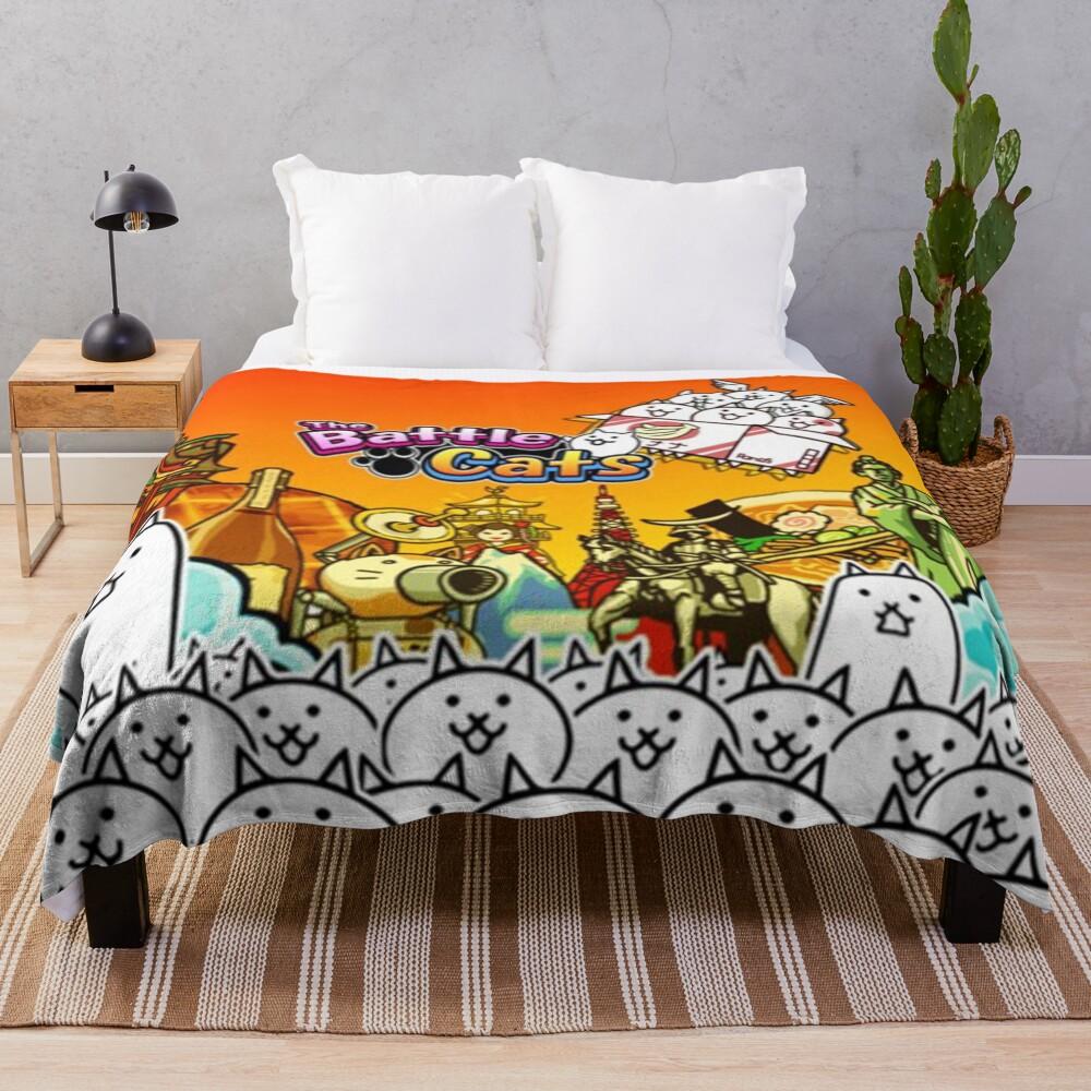 Battle Cats Throw Blanket
