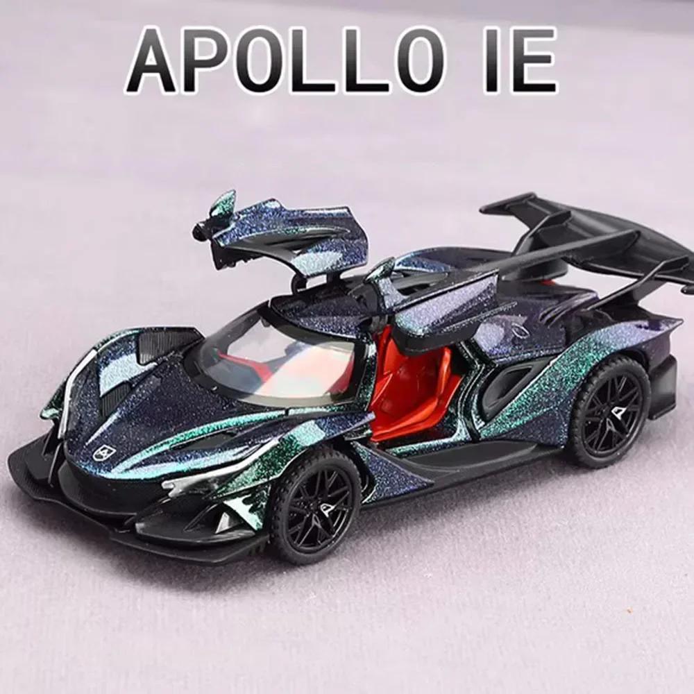 1:32 Apollo IE EVO Alloy Diecast Toys Cars Models Wheel Pull Back Miniature Sports Car Rubber Tires Vehicle Educational Toys