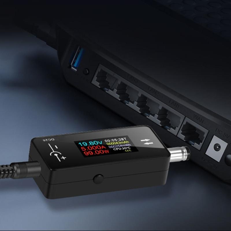 Compactly Volts Amp Meter Voltages Tester For Accurate Battery Monitoring Safe Device Operate In Automotive DIY Project