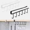 6-hook Metal Frame Kitchen Supplies Hanger, Supplies Storage, Tie Hook