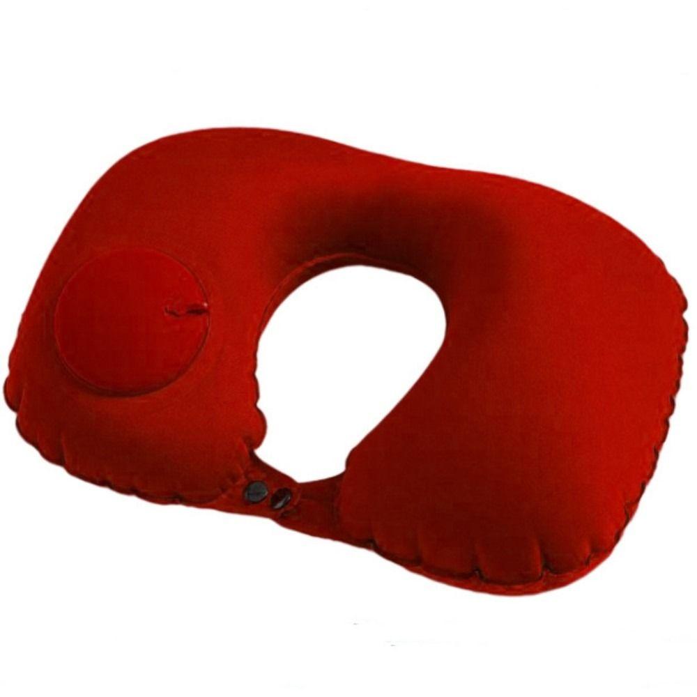 Portable Inflatable Airplane U-Shape Neck Pillow Travel Pillows Cervical Vertebr Pillow