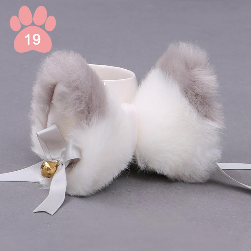 Vlásenka z uší kočky Fox Načechraný plyšový Cosplay klip Barrette Party Kostýmní doplněk