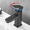 Basin Sink Bathroom Faucet Deck Mounted Hot Cold Water Basin Mixer Taps Black Lavatory Sink Tap 2025