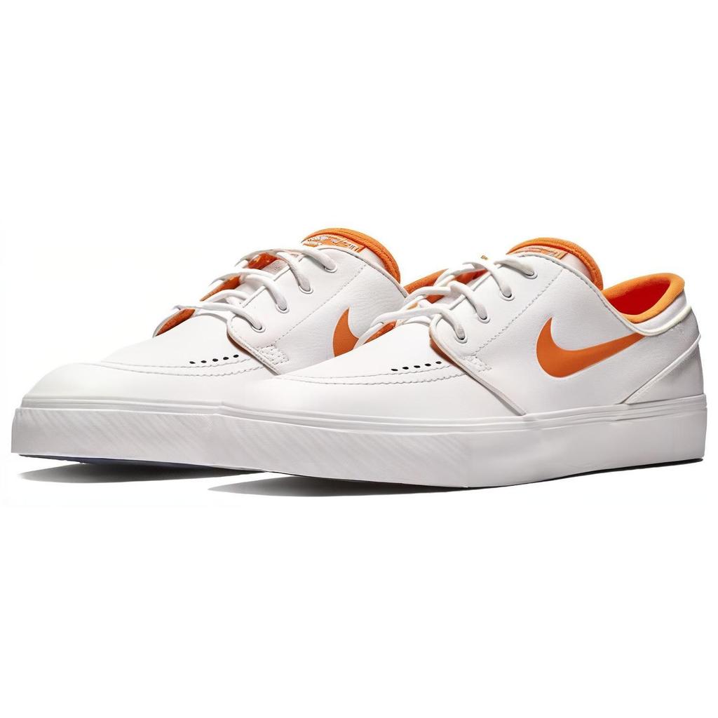 Nike SB Stefan Janoski Wake Up Go Skate Retro Casual Rutschfest Leicht Low-Top Skateschuhe Unisex Sneaker Weiß Orange 845711-181