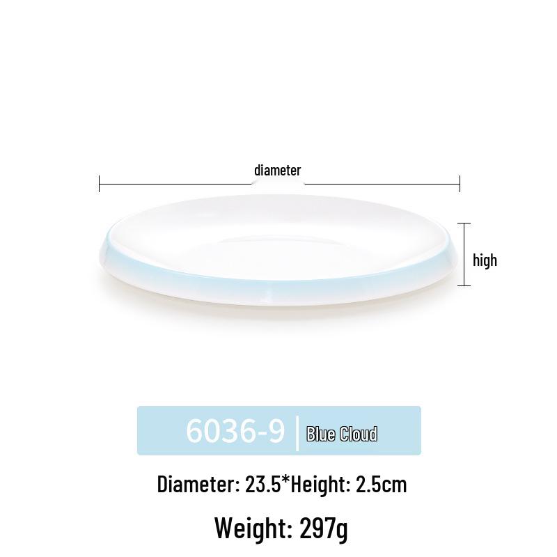 Okrągły talerz melaminowy - Naczynia stołowe inspirowane porcelaną dla restauracji i hoteli, Idealny do kuchni zachodniej