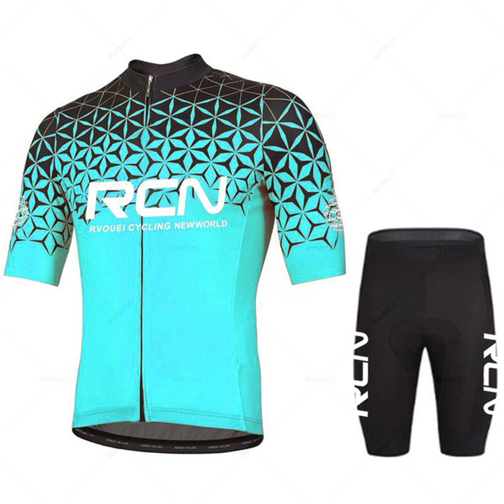 Nuova maglia da ciclismo estiva Rcn Pro Team da uomo tuta da abbigliamento per bicicletta da corsa tuta da mountain bike traspirante Mallot Ciclismo Hombre