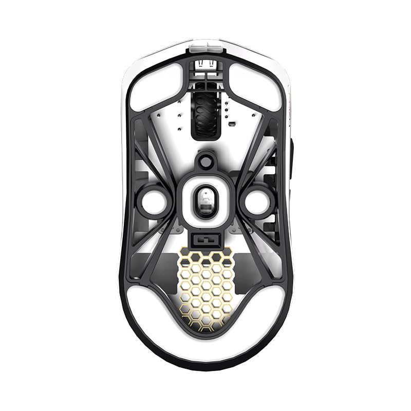 Lamzu MAYA X Gaming Mouse White with 1 Set of Extra 8K Dongle Authorized Japanese Distributor Warranty (Amazon Exclusive) Soles, Included,