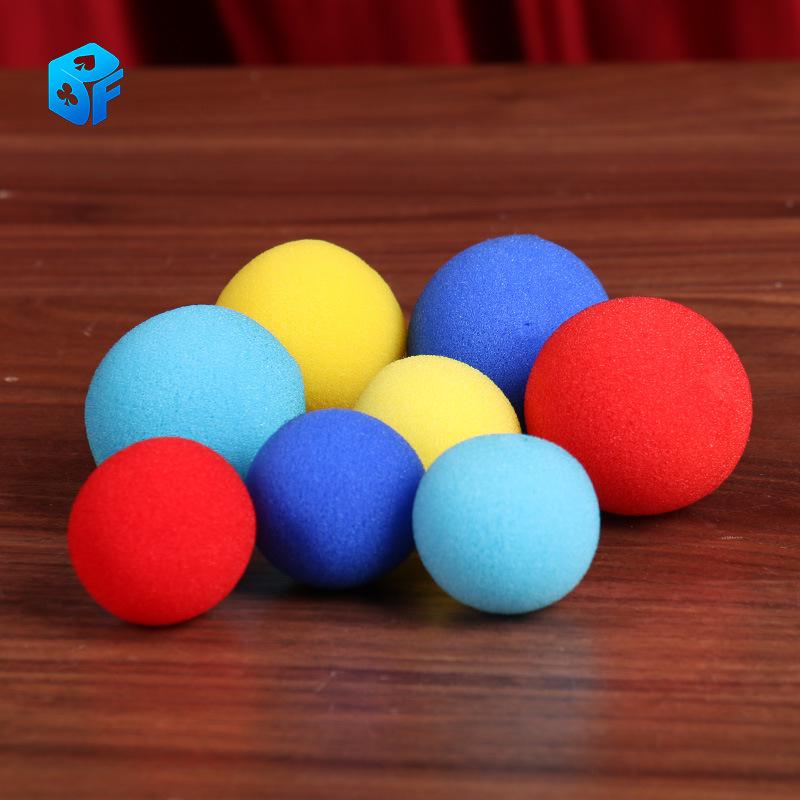 Magic Elastic Sponge Ball Set: Three Shells, Pea, and Three Cups for Close-up Magic Tricks.