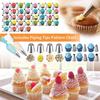 236 Pcs. Cake Decorating Kit with Three Layer Storage Blue Folding Gift Box Baking Set Cake Decorating Accessories Tools
