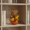 Herbst-Arrangement Kürbis-Mittelstück Saisonale Ernte für Kaminsims, Eingangsbereich Weiß
