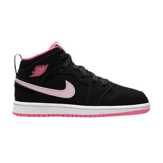Кроссовки Air Jordan 1 Mid PS Черный Цифровой Розовый 640737-066 EU 35
