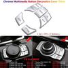 For BMW 1 2 3 4 5 7 X1 X3 X4 X5 X6 F10 F30 F15 F16 Multimedia Buttons Cover Trim