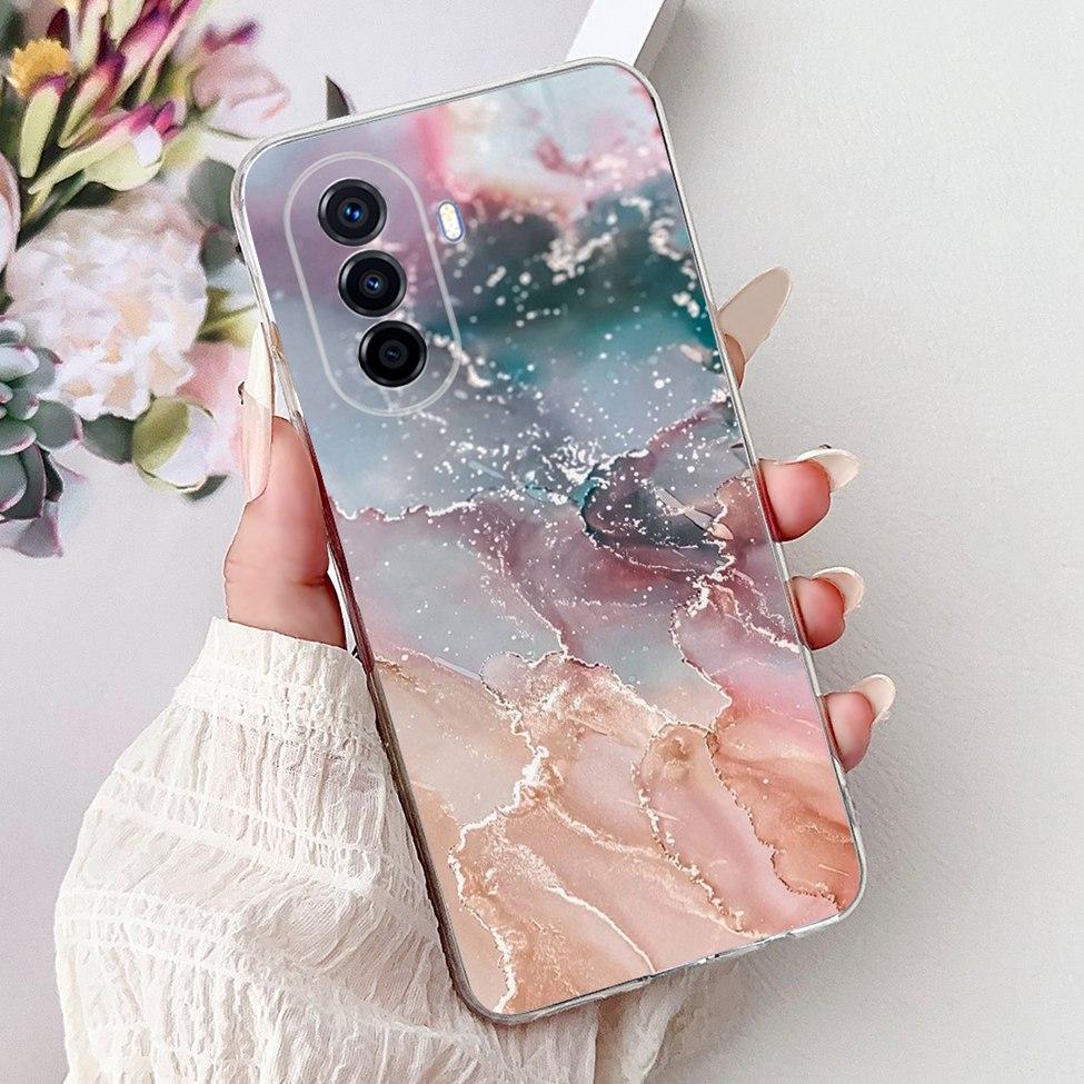Clear For Huawei Nova Y70 Plus Case Cover Cute Cat Fashion Cool Painted Phone Case For Huawei Nova Y70 MGA-LX9 MGA-LX9N MGA-LX3