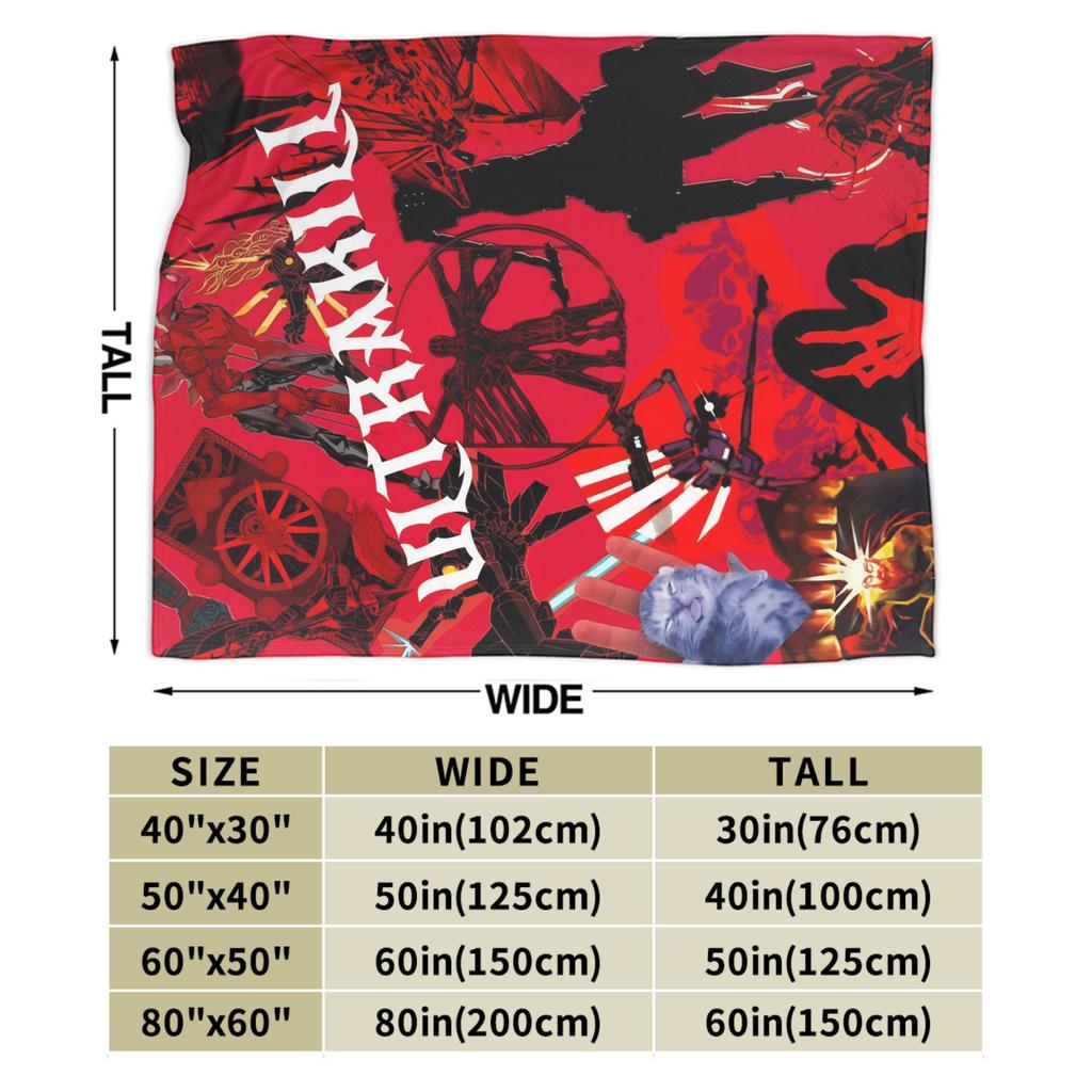 Super Soft Blanket Travel Office Ultrakill Gabriel game Throw Blanket Flannel Bedspread For Living Room Funny Sofa Bed Cover