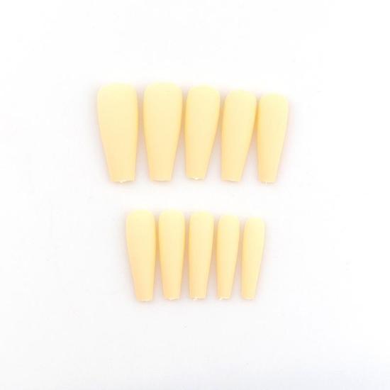 Dlouhý přechod Pure Color Ballet Nail Nail Piece Barevný tisk Love Flame Evropské a americké Nails Art Tipy na falešné nehty Gel na nehty Full Cover