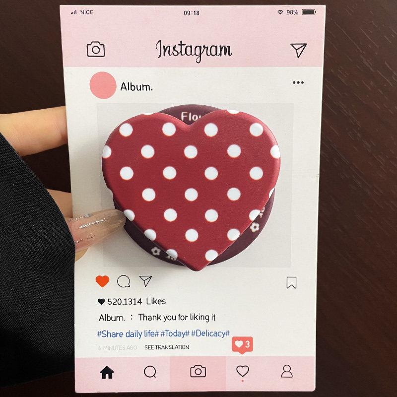 Filin Heart Puppy Rabbit Magsafe Magnetic Phone Holder: Retractable, Foldable, Strong Air Cushion Design.