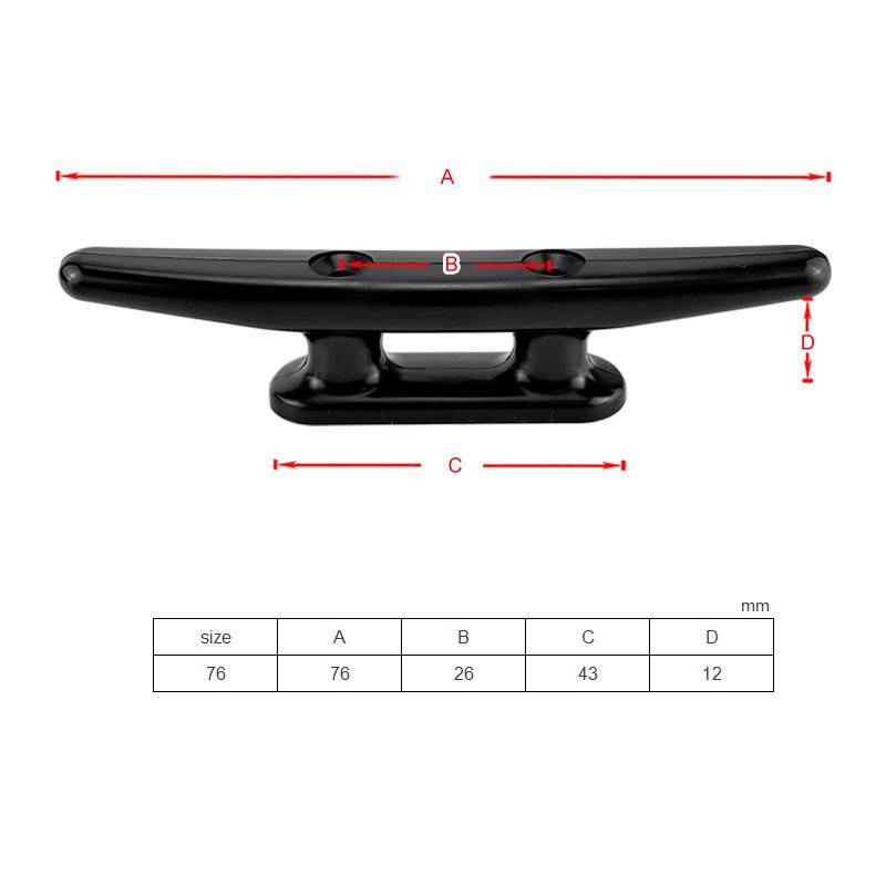 Nylon Marine Rope Cleat Bollard for Yacht Accessories