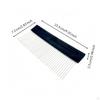 Stainless Steel Graining Comb Metal Tines FineToothed Texture Tool Rectangular Head Texturing