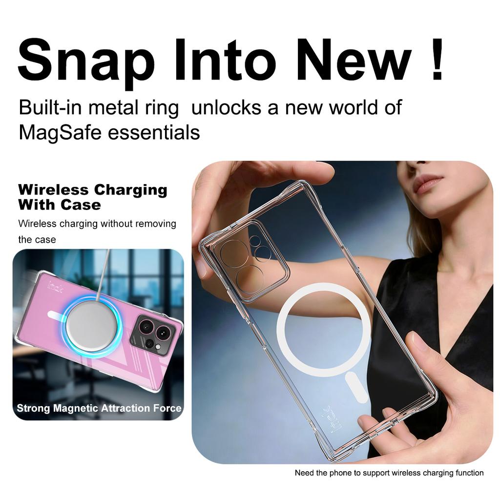 For HMD Skyline 5G Phone Case IMAK Shock-resistant Soft Magnetic Case