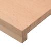 Window Sills 2 pcs Natural 70 x 40 x 2 cm Solid Wood Beech