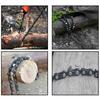 24" 33-Tooth Portable Hand Pull Chainsaw for Outdoor Camping and Survival