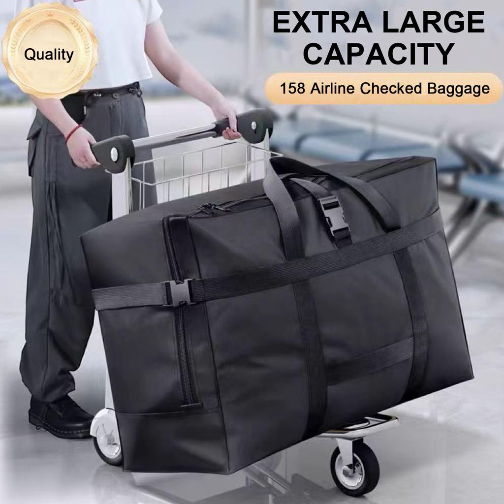 Clothes Quilt Storage Bag Wear Resist Airline Checked Travel Bag Thickened Foldable Boarding Bag Heavy-Duty Sorting Packing Bag