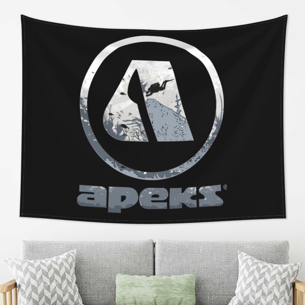

A For Apeks Tapestry Wall Hanging Aesthetic Home Decor Tapestries for Dorm Room 74x94cm(29x37in)