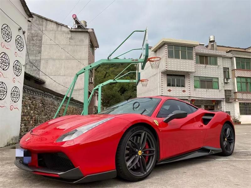 For Ferrari 488 Real Carbon Fiber Front Lip Rear Diffuser Bumper Spoiler Side Skirt Body Kit Trunk Splitter Upgrade Refits JW7