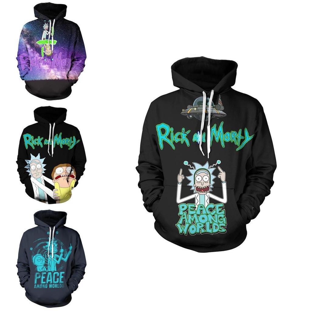Cartoon And Rick 3d Print Casual Hoodies Women Men Sweatshirt New Pullover