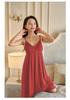 Women's Retro Princess Lace Camisole Dress with Built-in Bra - Spring/Summer Nylon Mesh Pajamas