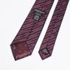 Emporio Armani Name Made in 340075 2R605 00490 Men's Necktie, 7.5cm Wide, 100% Silk, Logo, Burgundy, Italy, [Used]