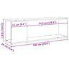 TV Stand Rustic Wood Look 100 x 24 x 32 cm Engineered Wood