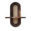 New Handmade Rattan Flower Shelf Boho Style Geometric Wall Mounted Shelves Decorative Floating Shelf Home Decor