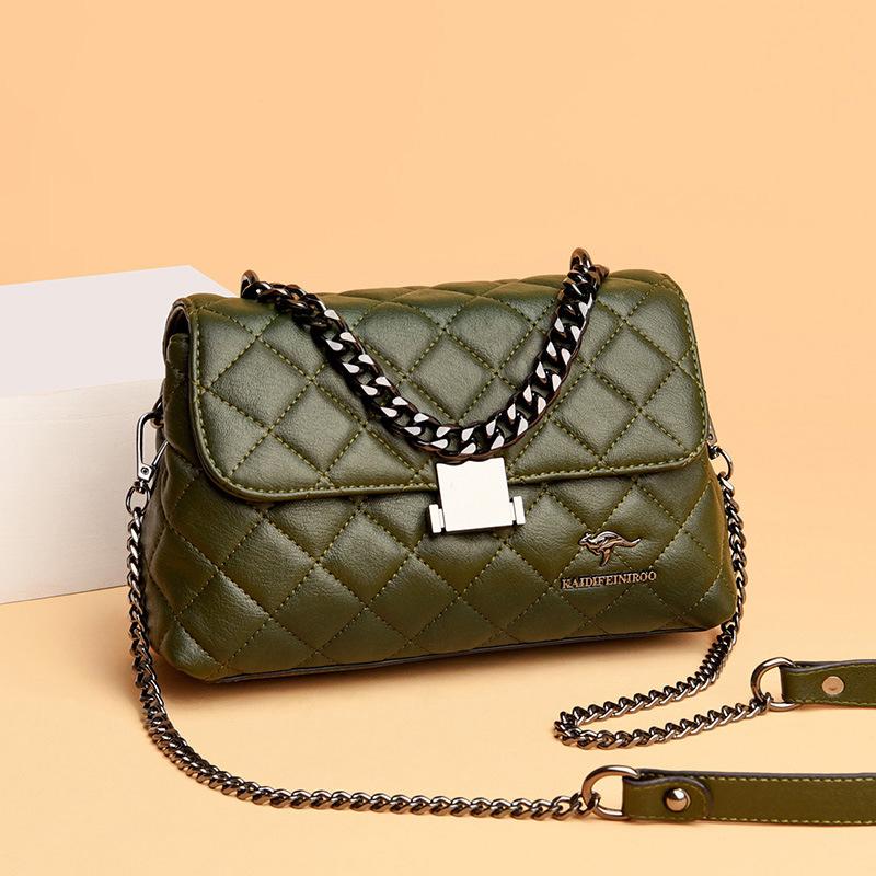 Crossbody Single-shoulder Bag, Fashionable Diamond-shaped Small Square Bag for Women