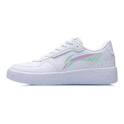 Li Ning Skateboard Shoes Women's Low Top White AGCR198-1