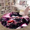 1pc D-Death Note  Carpet, Round Rug, Comfortable, Suitable for Entryways, Living Rooms, Office, And Bedrooms, Christmas Decoration
