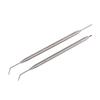 2pcs Eyelash Lift Separator Tools Double Headed Stainless Steel Lash Separation Rod with Comb
