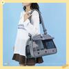 Portable Bird Parrot Cage Carrier Breathable Travel Bag with Perch Tray Curtain - Backpack Style Birdcage for Easy Transport