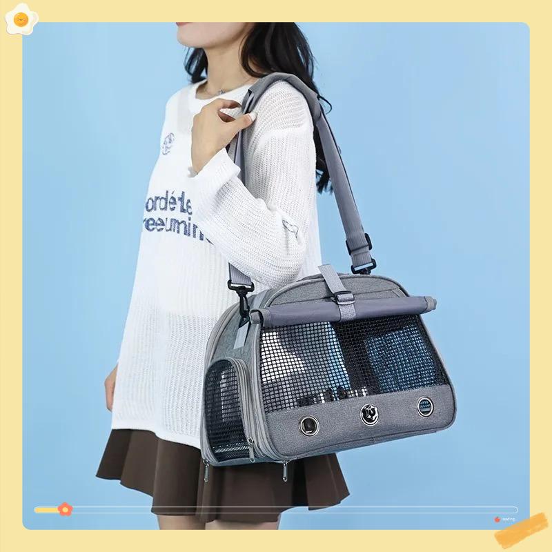 Portable Bird Parrot Cage Carrier Breathable Travel Bag with Perch Tray Curtain - Backpack Style Birdcage for Easy Transport