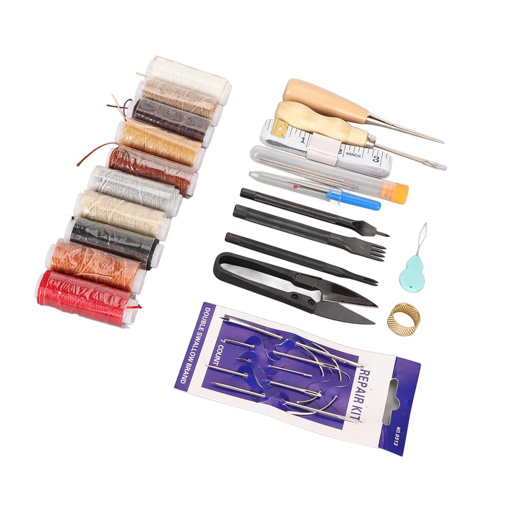 Leather Sewing Kit Leather Working Tools Multipurpose Leather Sewing Accessories for DIY Craft