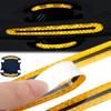 Car Door Handle Protection Cover Stickers Guard Film Carbon Fiber Reflective Decal Safety Anti-collision Strips Car