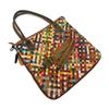 Ladies Bag Handwoven Handbag Splicing Colored Leather Shoulder Messenger Bag Casual Cowhide Bag