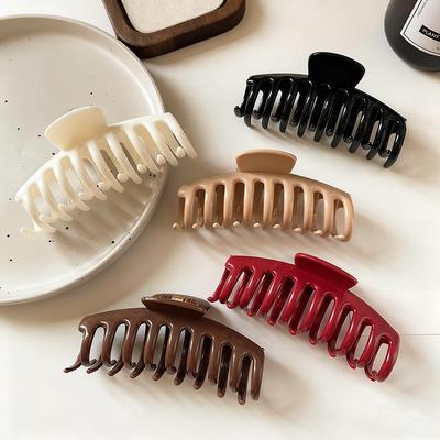 Weiche Einfarbige Silikon-Haarspange Damen Hochwertige Mode Haifisch-Clip Haarschmuck