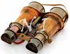 Vintage Binocular Folding Monocle Telescope Spyglass Solid Brass Antique Finish
